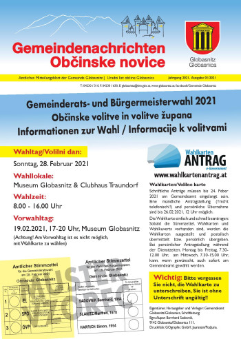 Cover Občinske novice 1/2021