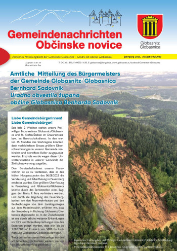 Cover Občinske novice 2/2023